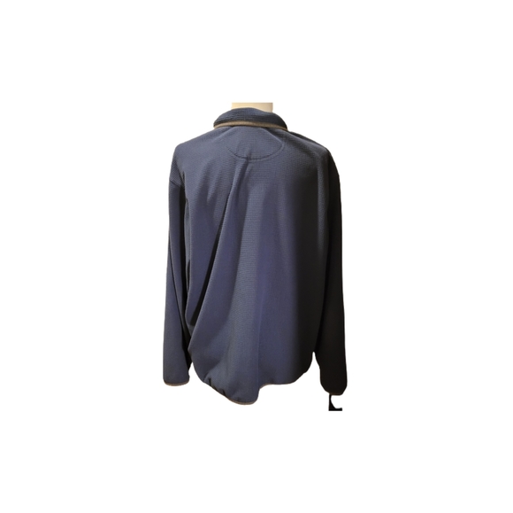 Men's Eddie Bauer XL 1/4 Zip 100% Polyester Pull Over Golf Sweater - Picture 2 of 5